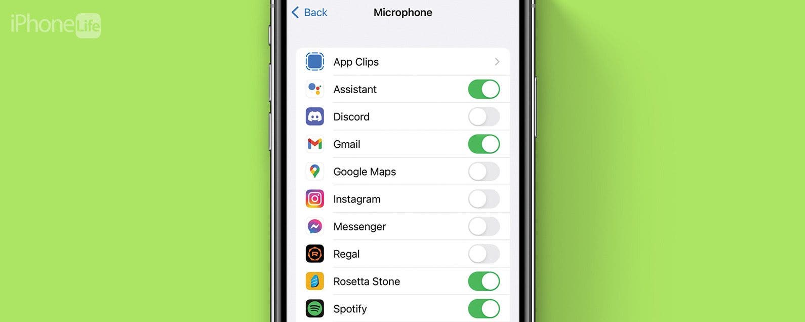 how to turn off microphone on iphone