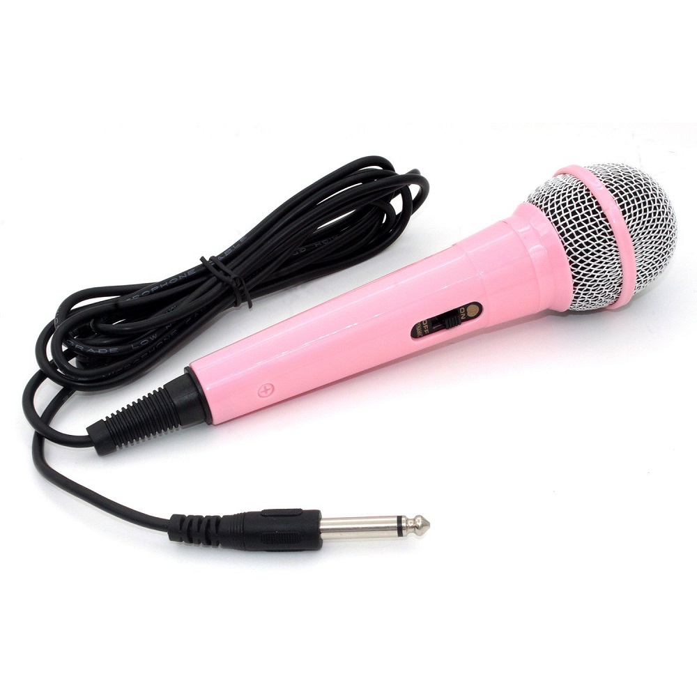 pink microphone