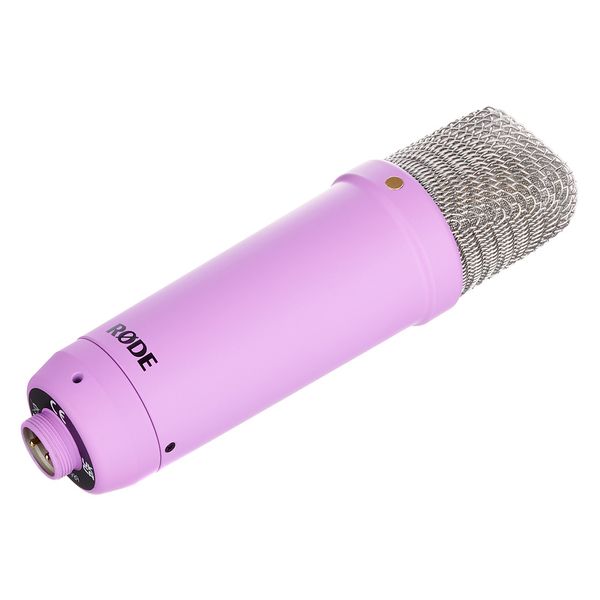 purple microphone