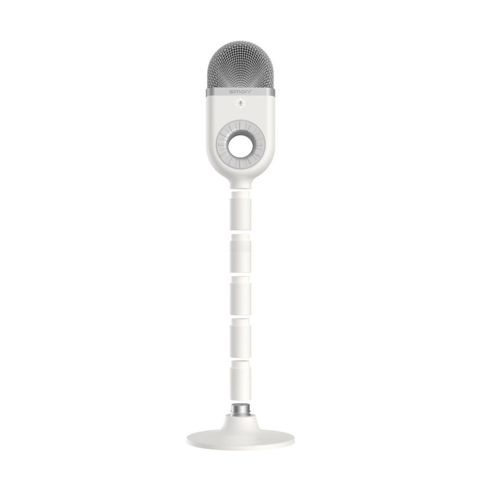 white microphone