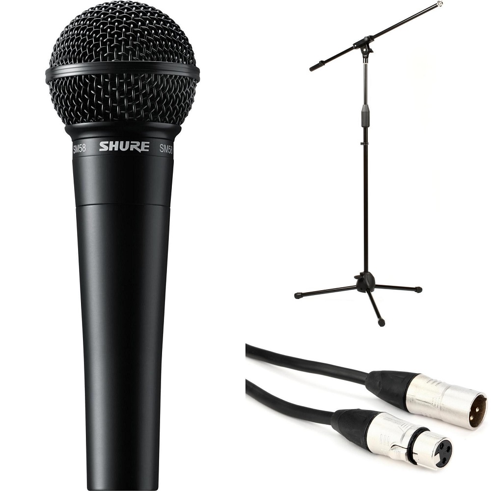 black microphone