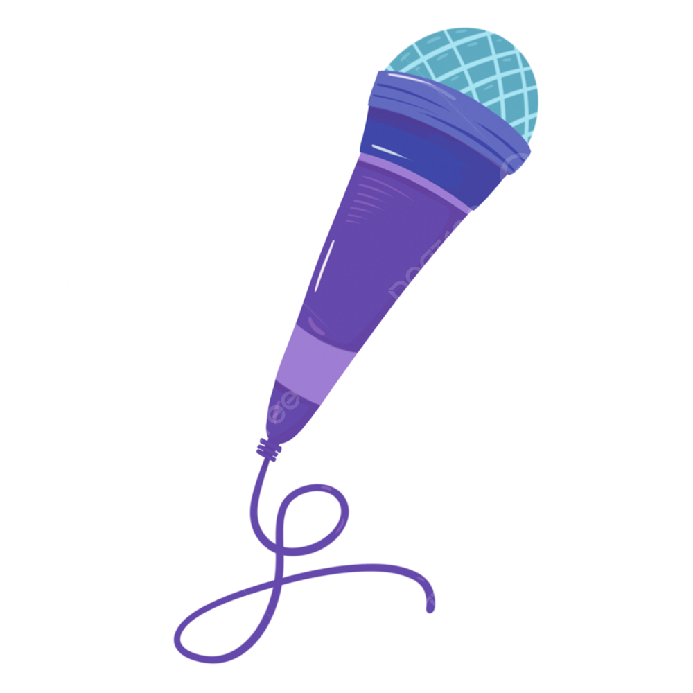 purple microphone