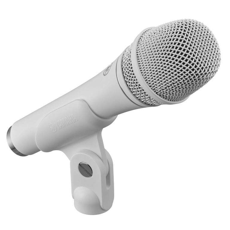 white microphone